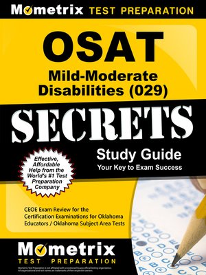 cover image of OSAT Mild-Moderate Disabilities (029) Secrets Study Guide